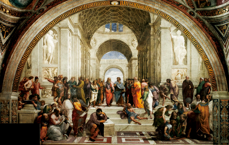   拉斐尔·桑西  Raffaello Santi  ——雅典学院局部 (1)